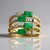 Bague en or et Emeraude de Zambie AAA (CIRARI)
