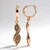Orecchini placcati in oro con Diamante Fancy