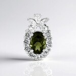 Ciondolo in argento con Moldavite