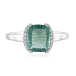 Bague en argent et Fluorite verte