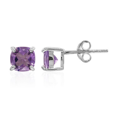 Boucles d'oreilles en argent et Améthyste