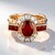 Anello in argento con Zircone Rosso (Gems en Vogue)