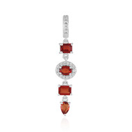 Pendentif en argent et Rubis de Tanzanie