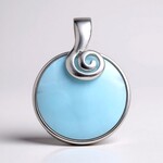 Ciondolo in argento con Larimar