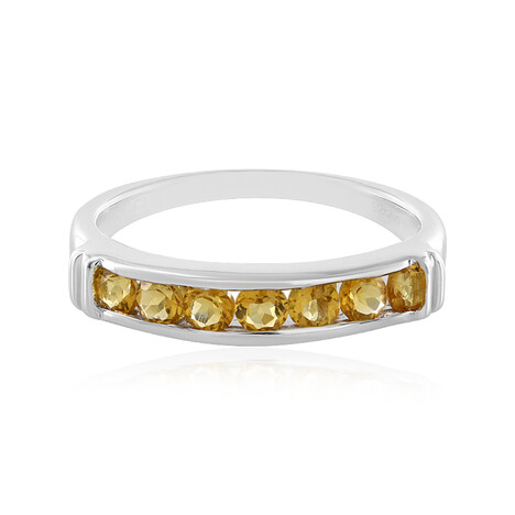 Anello in argento con Citrino