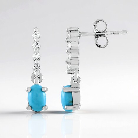 Orecchini in argento con Turchese Sleeping Beauty (Faszination Türkis)