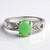 Anello in argento con Crisoprasio Imperiale