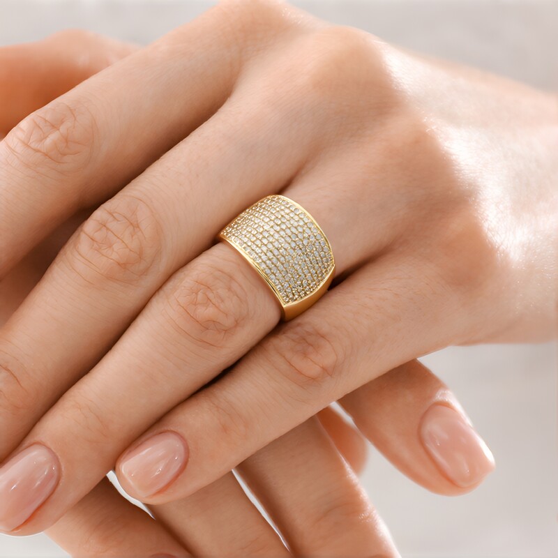 Gouden ring met I2 Champagne Diamanten (de Melo Gold)