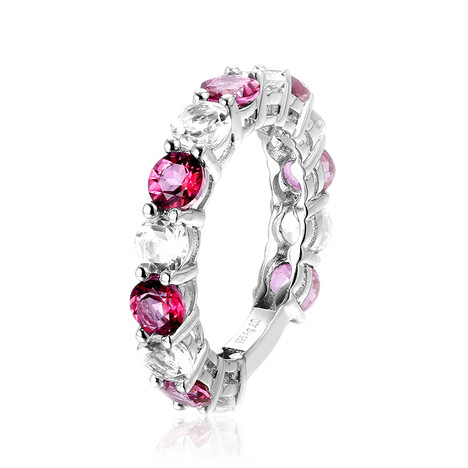 Anello in argento con Topazio Rosa