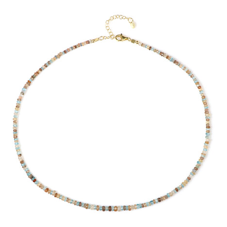 Collana in argento con Zircone Cognac