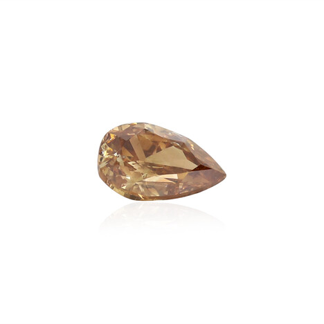 Edelsteen met een SI2 Bruine Diamant 0,37 ct