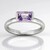 Anello in argento con Ametista