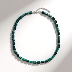 Collana in argento con Malachite