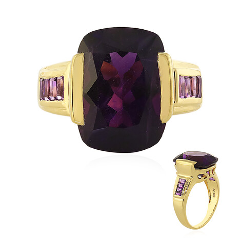Anillo en plata con Amatista de Zambia