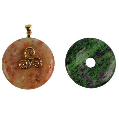 Donutset Rubin-Zoisit und Sonnenstein