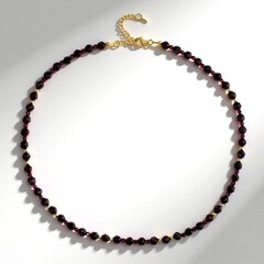 Collana in argento con Granato Mozambico