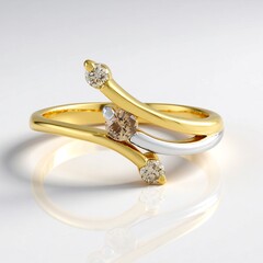 Anello in argento con Diamante Cioccolato I2