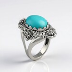 Anello in argento con Turchese (Desert Chic)