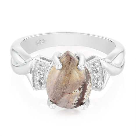 Anello in argento con Diaspro Dentritico Sonora