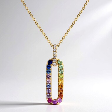 Collar en oro con Zafiro (CIRARI)