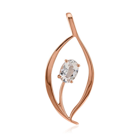 Mexikanischer Pinkfarbener Danburit-Goldanhänger