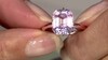 Zilveren ring met een kunziet