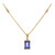Collier en or et Tanzanite AAA (CIRARI)