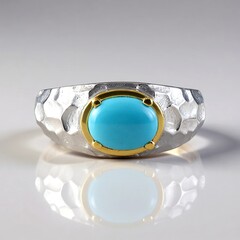 Anello in argento con Turchese Sleeping Beauty (Faszination Türkis)