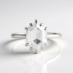 Anello in argento con Quarzo Bianco