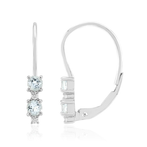 Amblygonite Silver Earrings