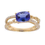 Anillo en oro con Tanzanita AAA (CIRARI)