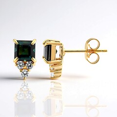 Orecchini in argento con Indicolite (Adela Silber)