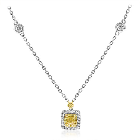 Gelber SI2 Brillant-Goldcollier (CIRARI)