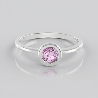 Bague en argent et Kunzite