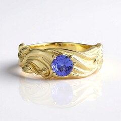 Anello in oro con Tanzanite (de Melo Gold)