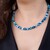 Collana in argento con Agata Blu