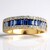 Anello in oro con Zaffiro Ceylon Blu