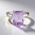 Anello in argento con Ametista Rose de France