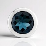 Ciondolo in argento con Topazio Blu Londra (de Melo Essence)