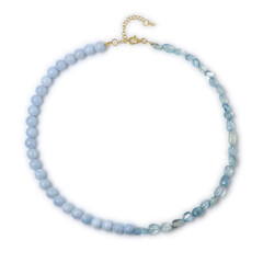 Brazilian Aquamarine Silver Necklace