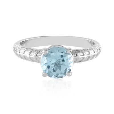 Anello in argento con Topazio Blu Cielo