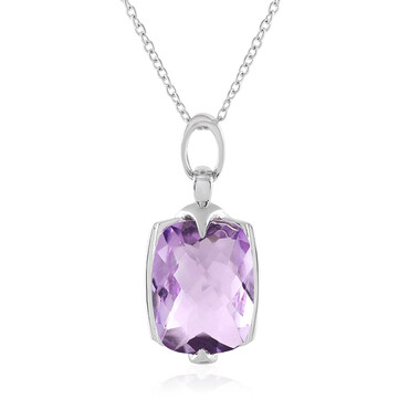 Lavendel-Amethyst-Silberhalskette