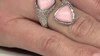 Zilveren ring met roze opalen (de Melo Essence)