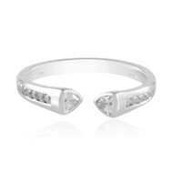 Zilveren ring met zirkonen (de Melo)
