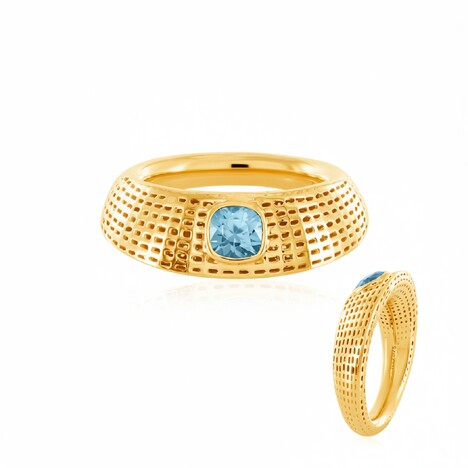 Gouden ring met een Ratanakiri zirkoon (SAELOCANA)