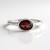 Anello in argento con Granato d’India