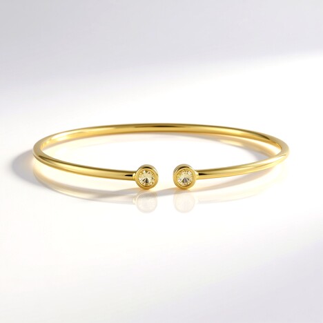 Bracciale in argento con Citrino