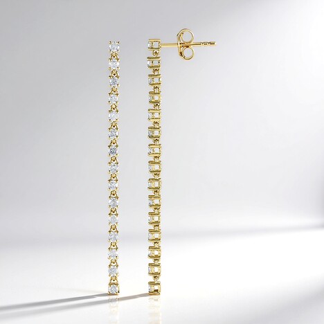 Orecchini in oro con Diamante I3 (H) (de Melo Gold)