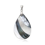 Perlmutt-Silberanhänger