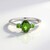 Anello in argento con Diopside Russo